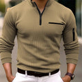 Maglia Casual con Mezza Zip