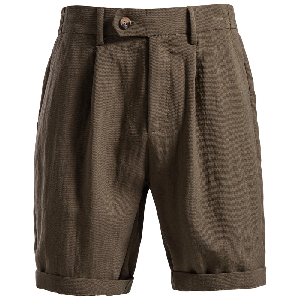Timeless Linen-Blend Tailored Shorts